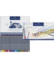 Boîte métal de 36 crayons aquarellables Goldfaber Aqua - Faber Castell