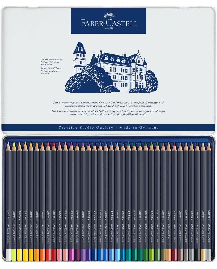 Boîte Métal de 36 Crayons de couleur Goldfaber -Faber Castell