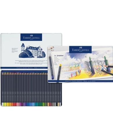 Boîte Métal de 36 Crayons de couleur Goldfaber -Faber Castell