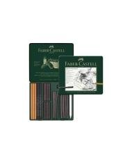 Coffret Pitt Charcoal, boîte de 24 - Faber Castell