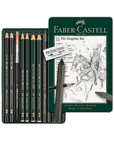Ensemble Pitt Graphite, boîte de 11 - Faber-Castell