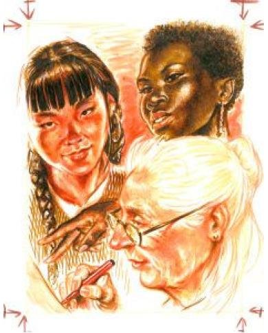 Encre de Chine Pitt Artist Pen Brush pochette de 6, Portrait Faber-Castell