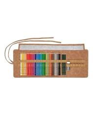 Crayon de couleur Polychromos, rouleau de crayon, rempli, 34 pièces Faber-Castell
