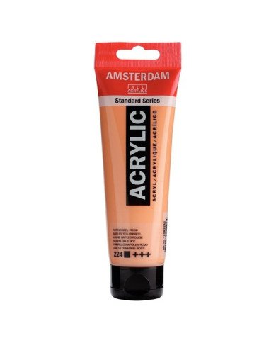 Le Libr'air - Standard Series Acrylique Tube 120 ml Jaune Naples Rouge 224 - Amsterdam - Tunisie