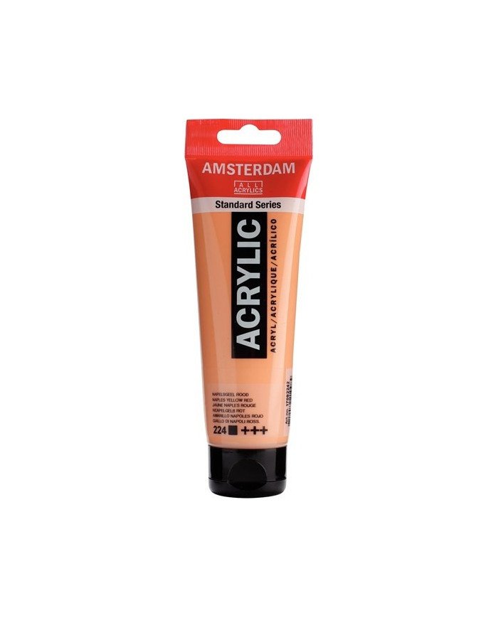 Le Libr'air - Standard Series Acrylique Tube 120 ml Jaune Naples Rouge 224 - Amsterdam - Tunisie