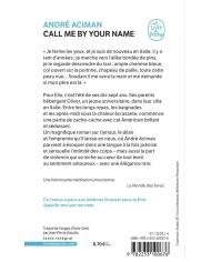 Call me by your name