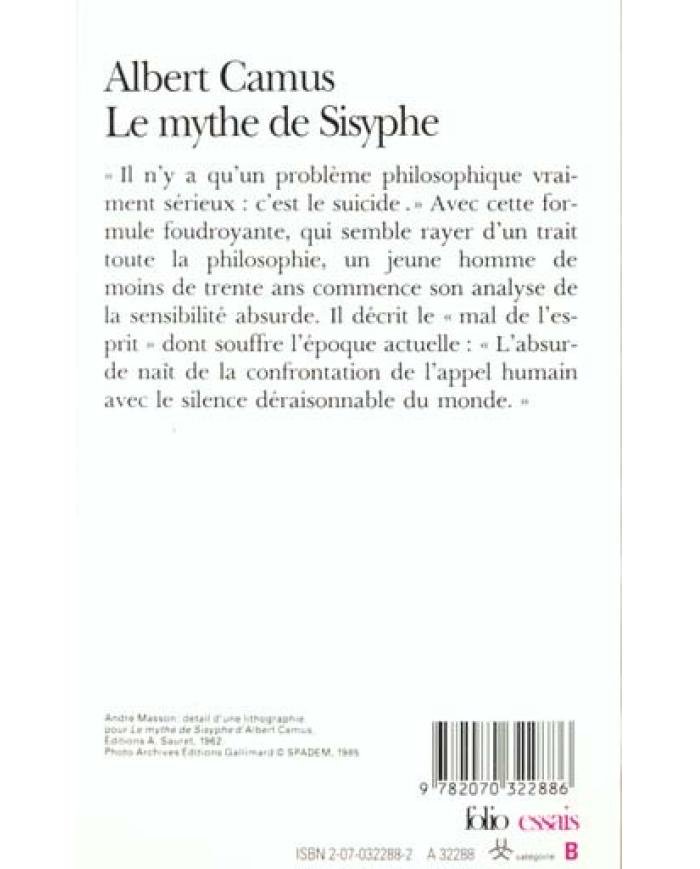Le mythe de sisyphe (essai sur l'absurde)