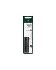 Fusain reconstitué Pitt très tendre blister de 3 pièces Faber-Castell