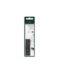 Fusain reconstitué Pitt très tendre blister de 3 pièces Faber-Castell