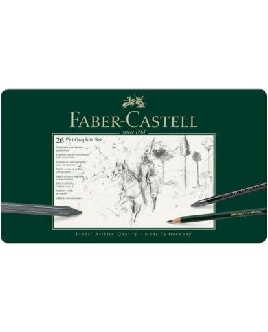 Coffret Pitt Graphite, boîte de 26 - Faber Castell