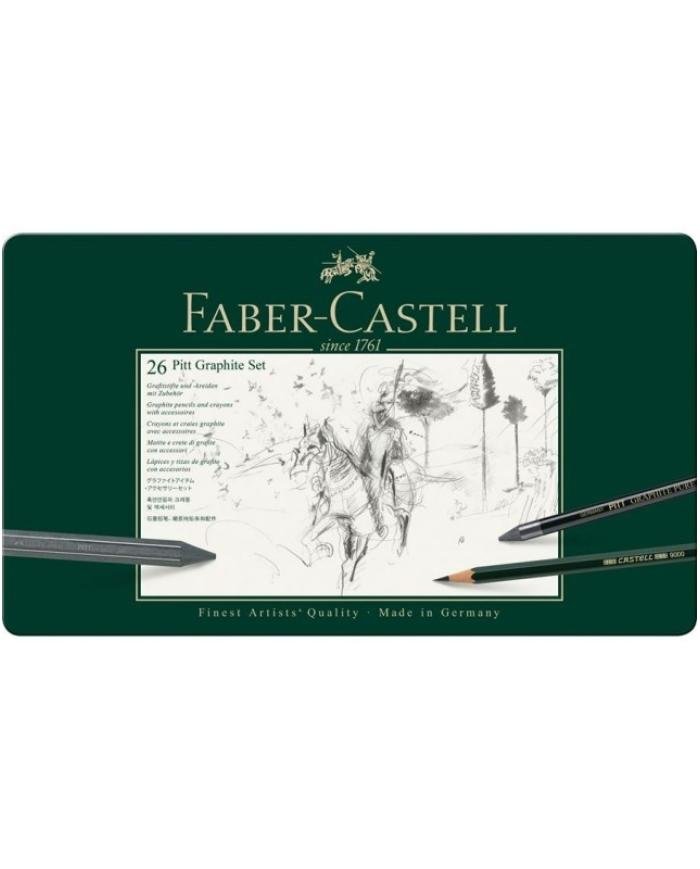 Coffret Pitt Graphite, boîte de 26 - Faber Castell