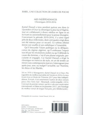 Mes indépendances - Chroniques 2010-2016