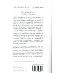 Mes indépendances - Chroniques 2010-2016