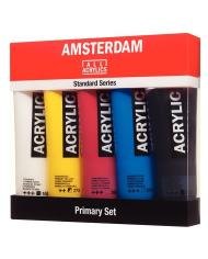 Set primaire d'acryliques de la série Standard 5 x 120 ml - Amsterdam
