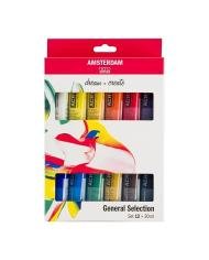 Set d’acryliques série Standard 12 x 20 ml - Amsterdam