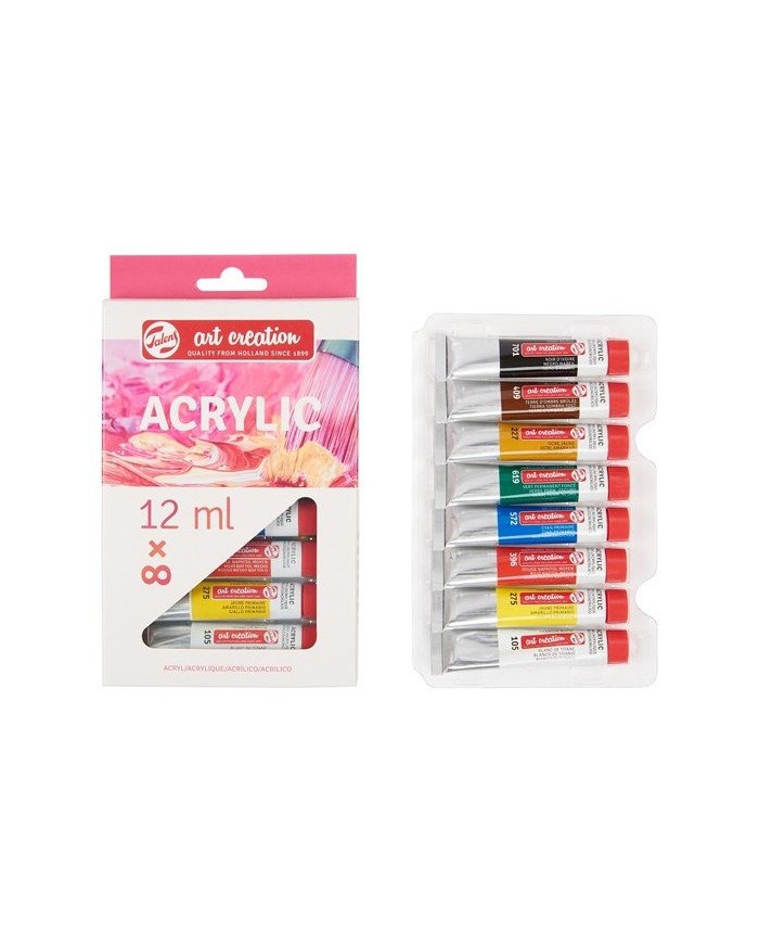 Le Libr'air - Set Acrylique 8 x 12 ml - Talens Art Création - Tunisie