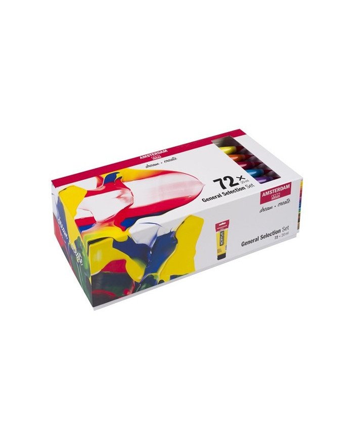 Le Libr'air - Sélection Générale Set d’acryliques série Standard 72 x 20ml - Amsterdam - Tunisie