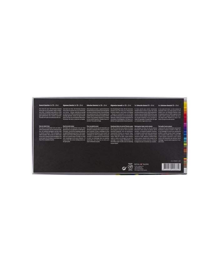 Le Libr'air - Sélection Générale Set d’acryliques série Standard 72 x 20ml - Amsterdam - Tunisie