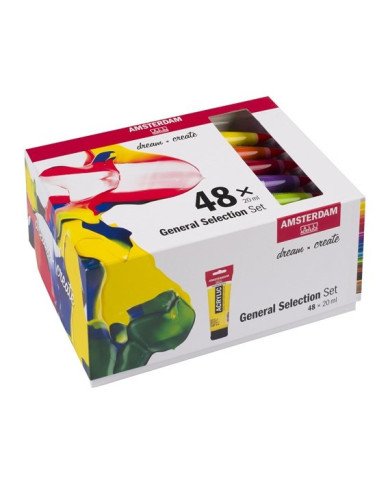 Le Libr'air - Sélection Générale Set d’acryliques série Standard 48 x 20 ml - Amsterdam - Tunisie Le Libr'air - Sélection Générale Set d’acryliques série Standard 48 x 20 ml - Amsterdam - Tunisie