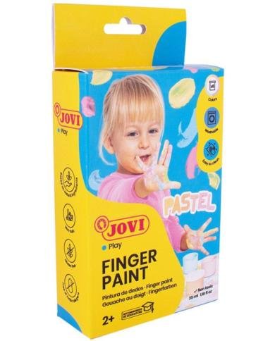 JOVI Peinture aux Doigts Pastel 6 × 35 ml
