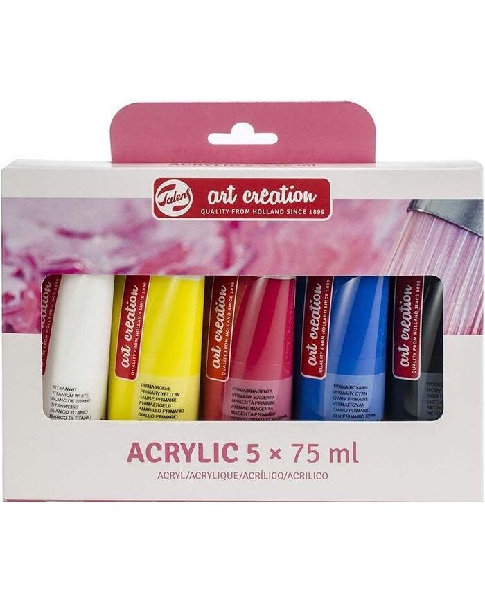 Le Libr'air - Set Acrylique Tube 5x75ml  - Talens Art Création - Tunisie Le Libr'air - Set Acrylique Tube 5x75ml  - Talens Art Création - Tunisie