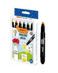JOVI DECOR Glass Craies Twist 6 Couleurs