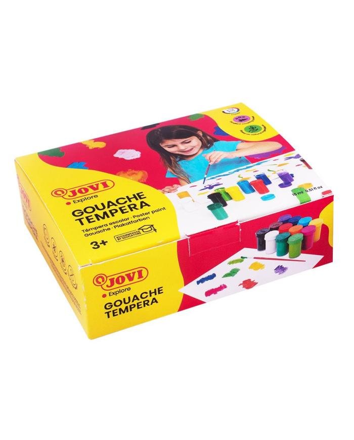 JOVI Gouache Liquide 12 × 15 ml – Couleurs Assorties