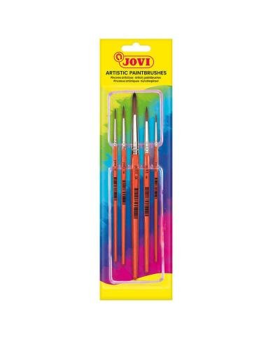 JOVI Set de 5 Pinceaux en Poil de Poney (Ref 8185)