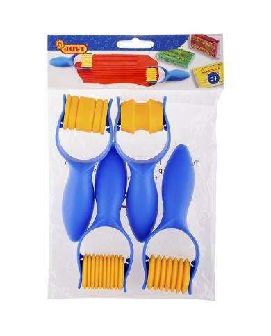 JOVI Set de 4 Rouleaux Texturés pour Modelage