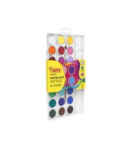 Aquarelle JOVI 24 couleurs avec pinceau