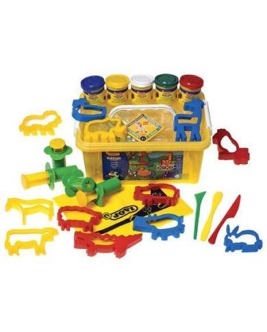 Kit pâte à modeler JOVI Blandiver Animaux 5 couleurs avec accessoires