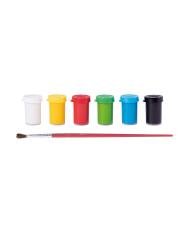 JOVI 6 POTS Gouache en Pâte 15 ml – Couleurs Assorties