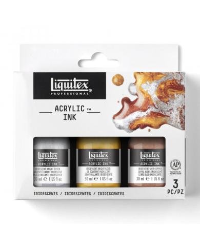 Set de 3 couleurs irisées 30 ml Liquitex Acrylic Ink