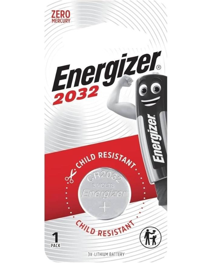 Pile bouton lithium Energizer CR2032 3V BP1