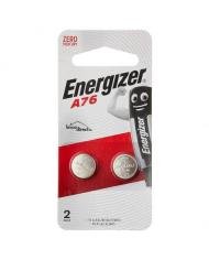 Pile bouton alcaline Energizer A76 / LR44 1.5V BP2 (lot de 2)