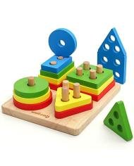 Jeu d’Encastrement en Bois 