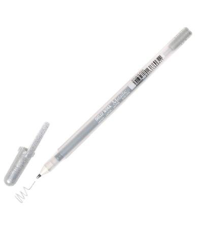 Stylo gel métallisé argent Sakura Gelly Roll Metallic