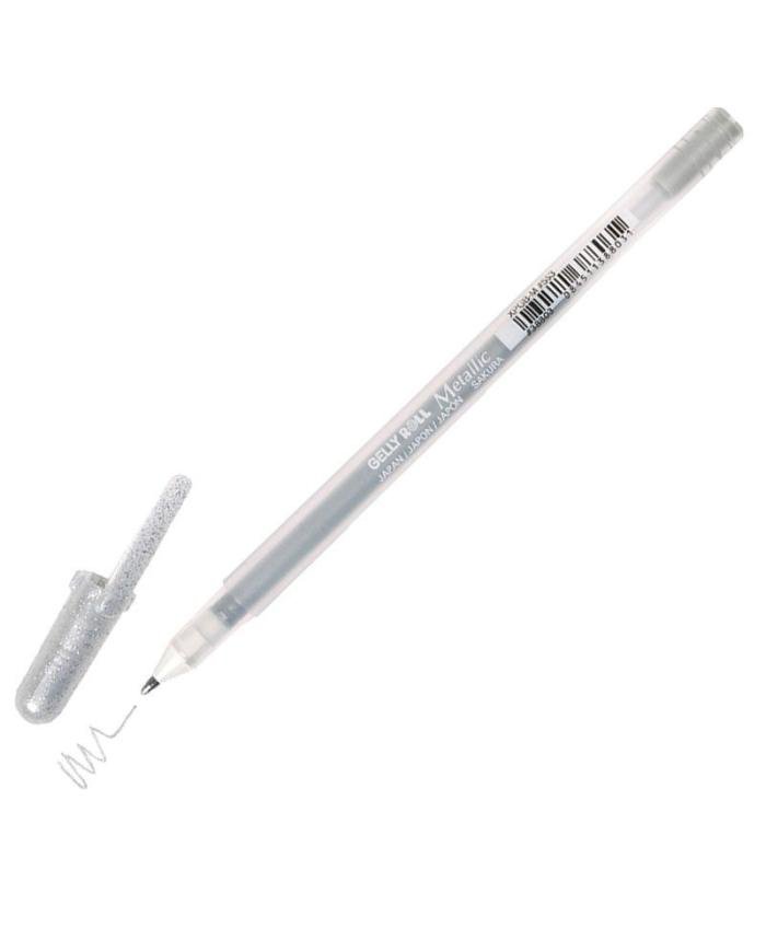 Stylo gel métallisé argent Sakura Gelly Roll Metallic