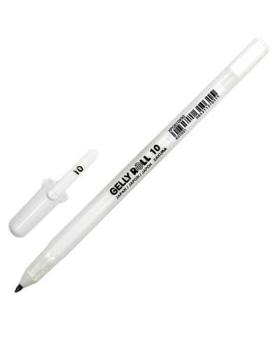 Stylo gel blanc Sakura Gelly Roll Classic 10 Bold