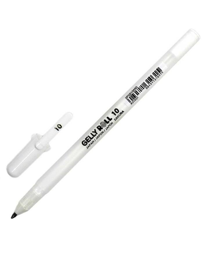 Stylo gel blanc Sakura Gelly Roll Classic 10 Bold