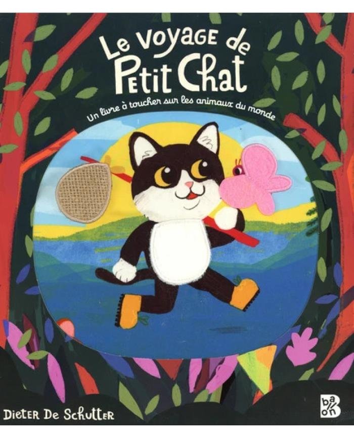 Le voyage de Petit Chat – Livre en tissu à toucher