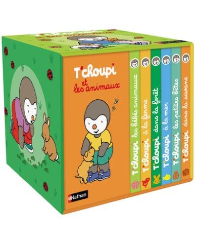 Ma petite bibliothèque – T’choupi et les animaux (coffret 6 livres cartonnés)