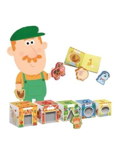 La ferme – Livre et cubes de construction (Tam Tam Éditions)