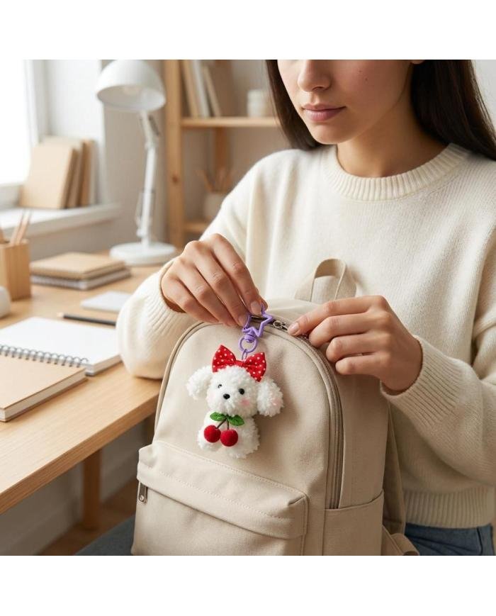 Porte Clé Lapin Peluche
