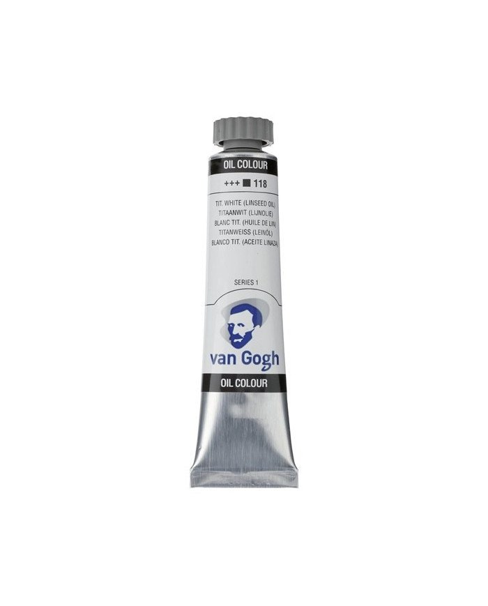 Le Libr'air - Peinture à l'huile Van Gogh Tube 20 ml Blanc de Titane (Huile de Lin) 118 - Van Gogh - Tunisie