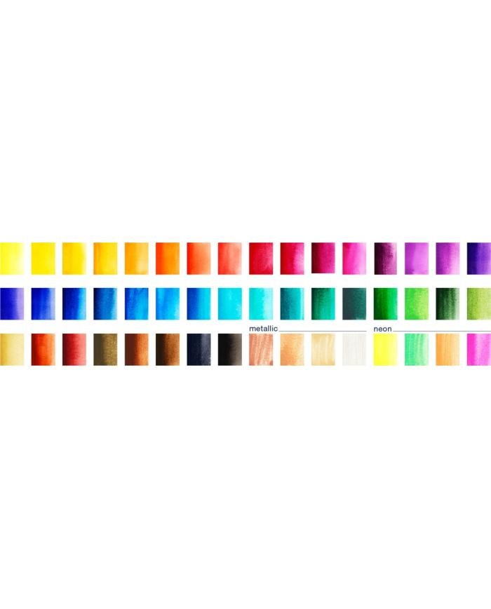 Boîte d’aquarelles Faber-Castell 48 couleurs avec pinceau à réservoir