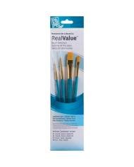Set de pinceaux Princeton Real Value 9171 Gold Taklon – 4 pinceaux assortis
