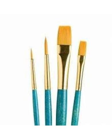 Set de pinceaux Princeton Real Value 9171 Gold Taklon – 4 pinceaux assortis