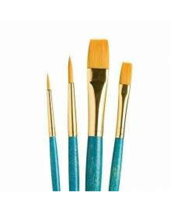 Set de pinceaux Princeton Real Value 9171 Gold Taklon – 4 pinceaux assortis