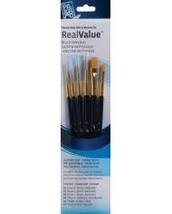 Set de pinceaux Princeton Real Value 9132 Gold Taklon – 6 pinceaux assortis
